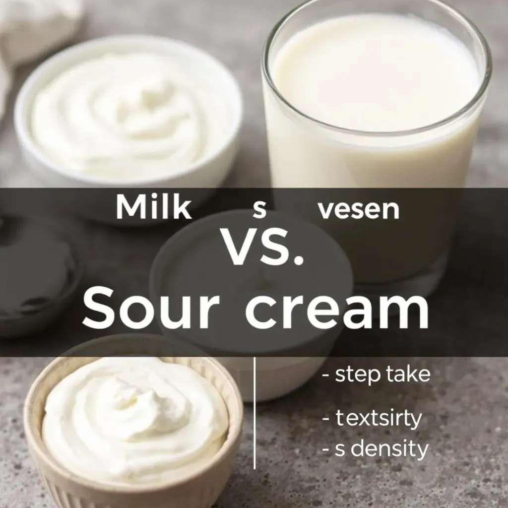 Adjusting for Taste and Texture When You Substitute Milk with Sour Cream