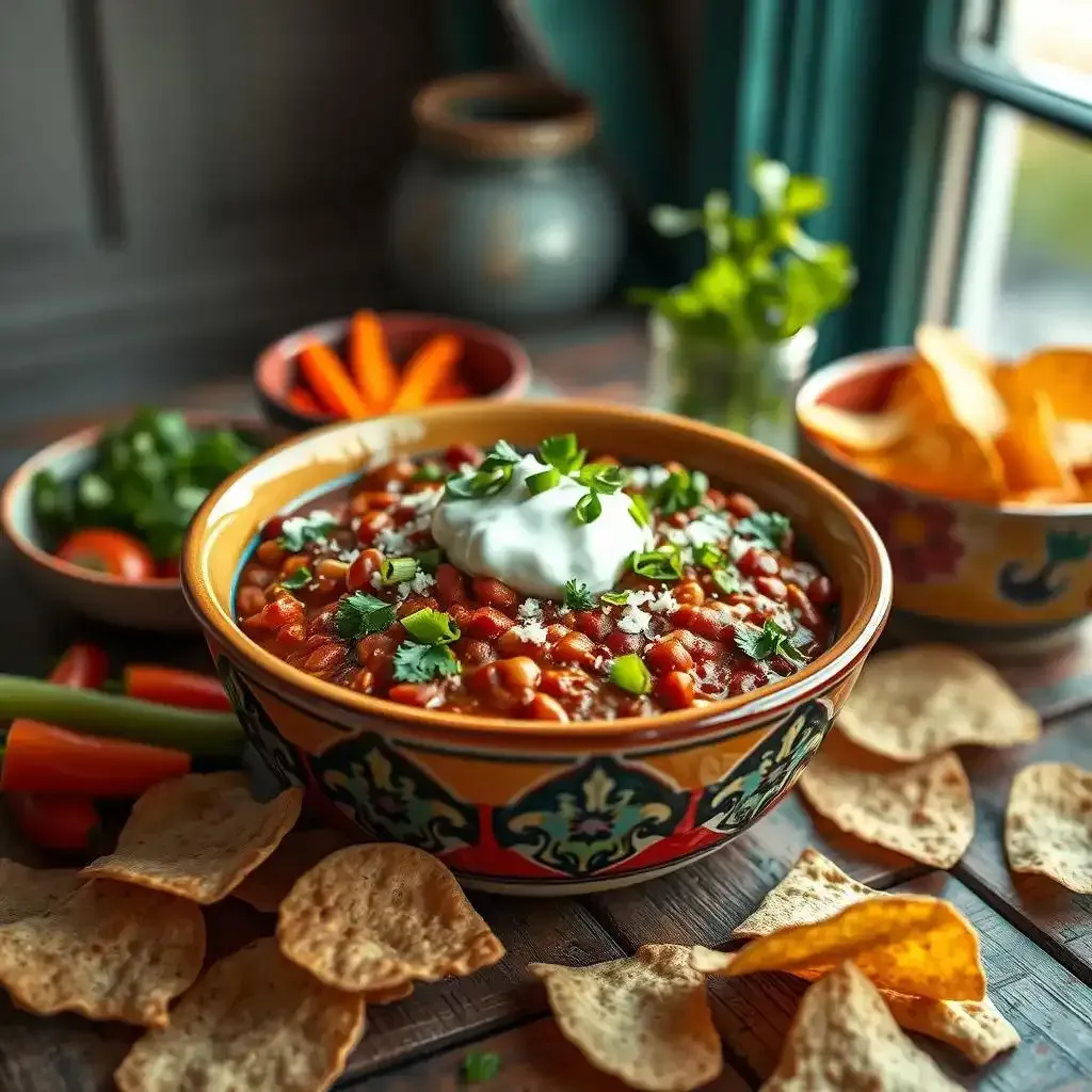 Amazing Mexican Bean Dip With Sour Cream - Sourcream