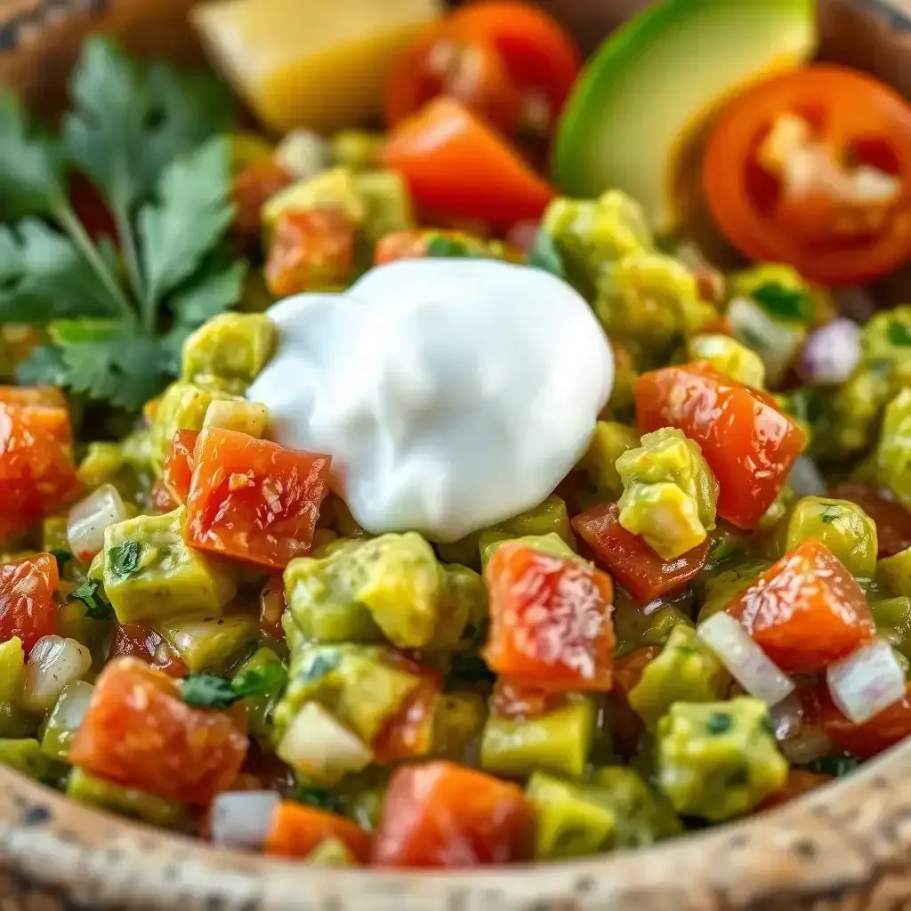 Amazing Mexican Guacamole Recipe With Sour Cream - Sourcream