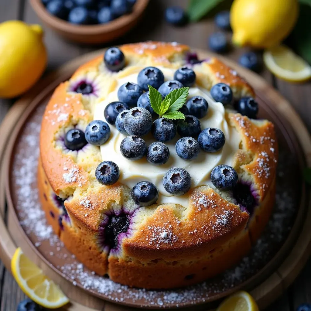 Ultimate Blueberry Lemon Coffee Cake with Sour Cream
