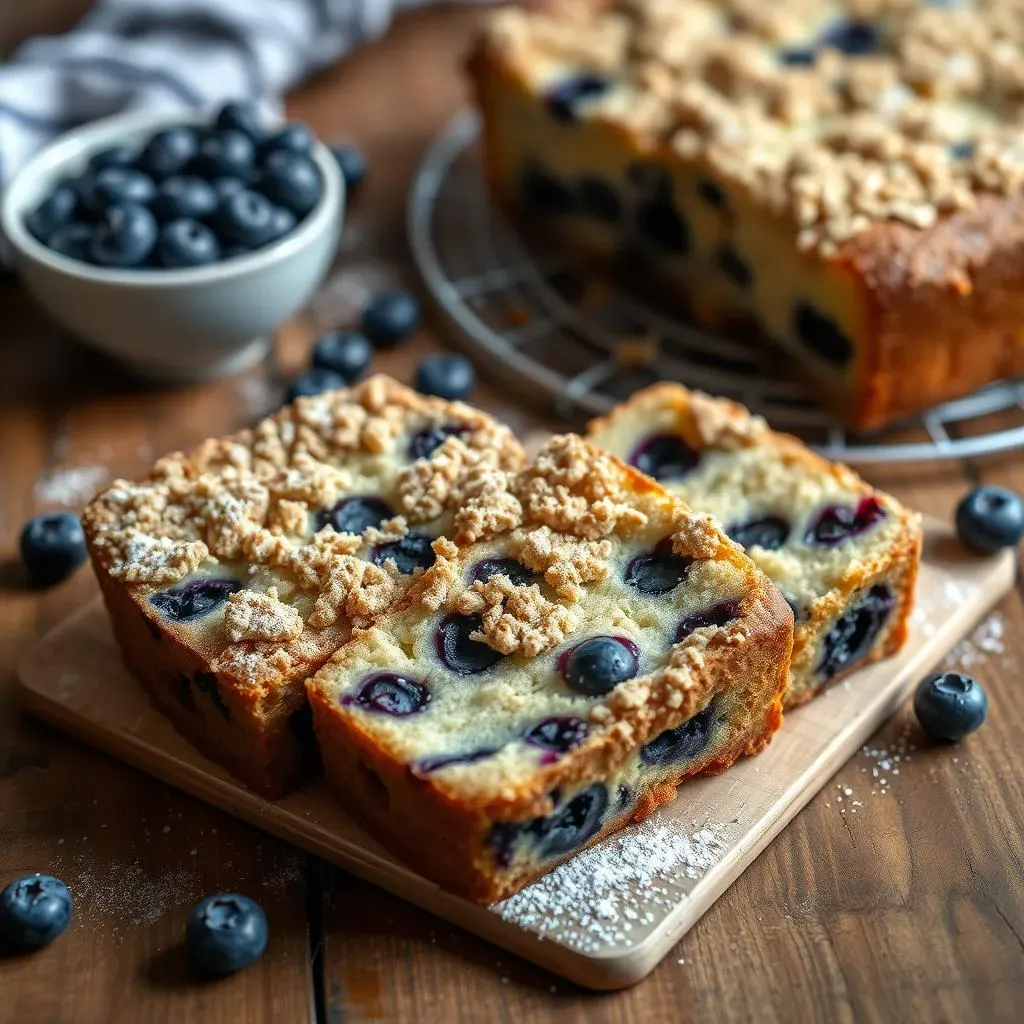 Blueberry Sour Cream Coffee Cake Recipe: StepbyStep