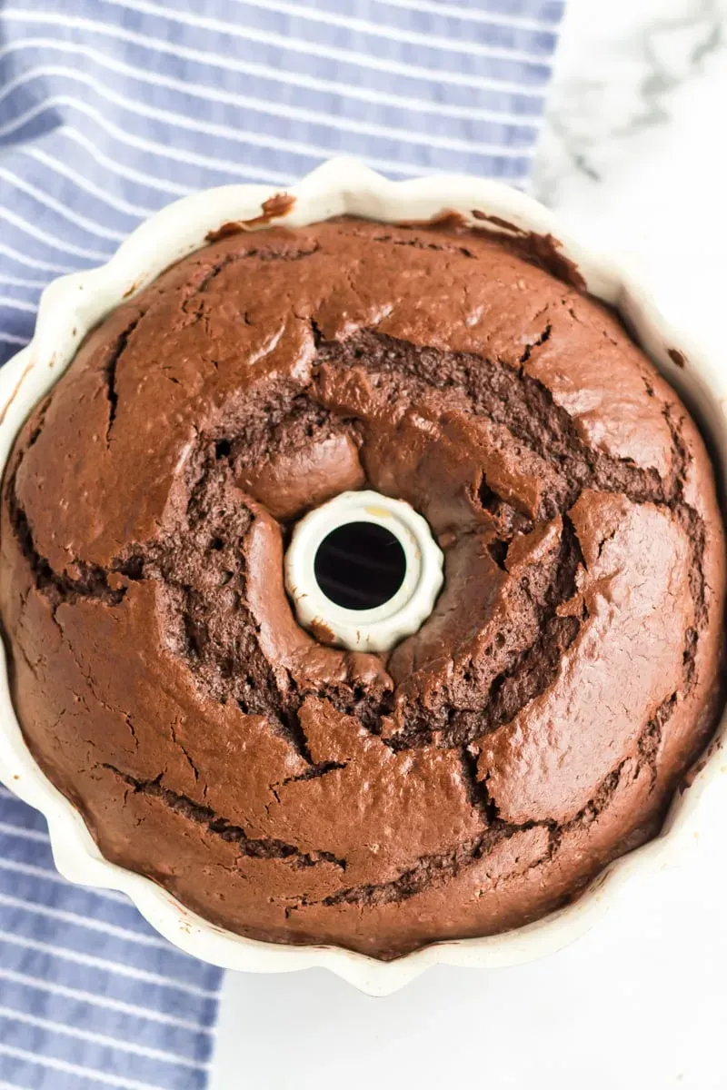 Ultimate chocolate bundt cake with coffee and sour cream