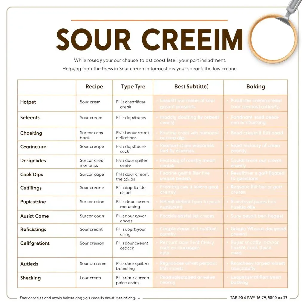 Choosing the Right Sour Cream Substitute for Your Recipe