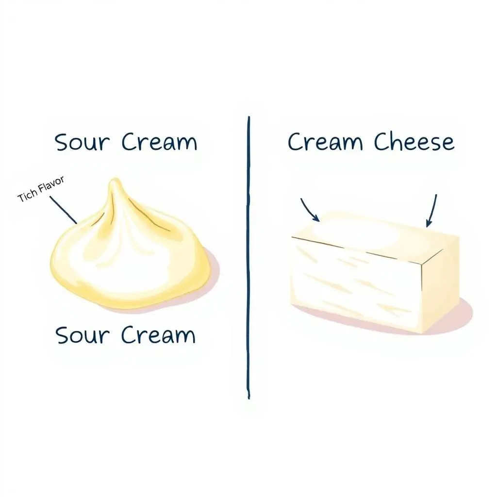 Cream Cheese vs. Sour Cream: Understanding the Differences