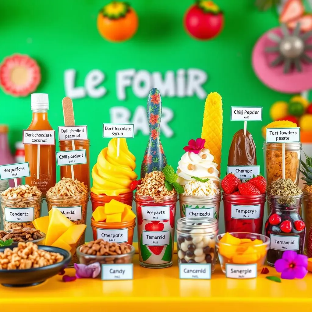 DIY Mexican Ice Cream Toppings Bar Ideas