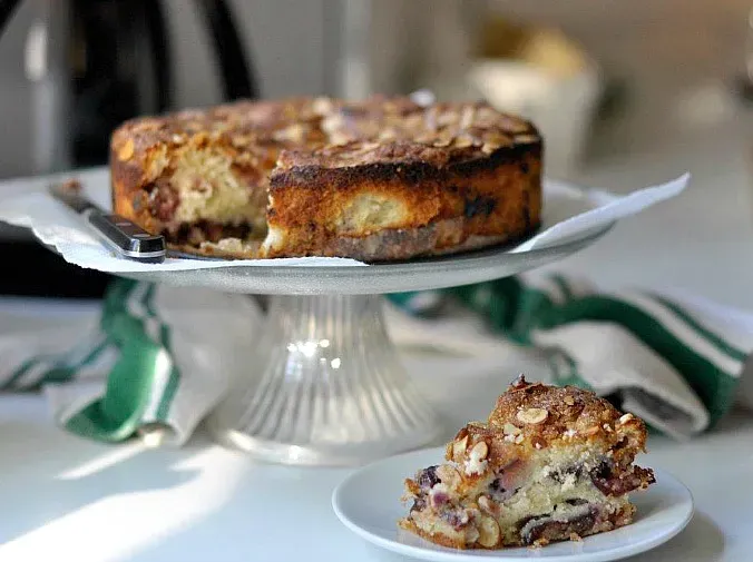 Perfect fresh cherry sour cream coffee cake recipe