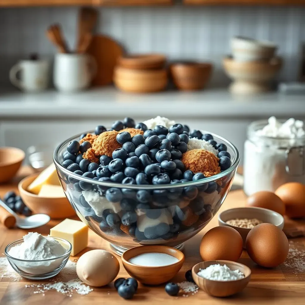 Gather Your Goodies: Ingredients for Blueberry Coffee Cake Perfection