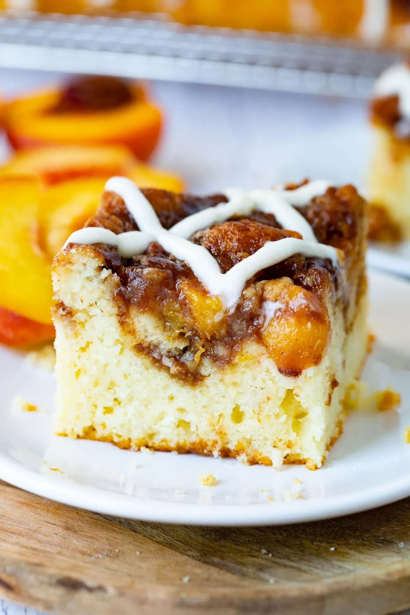Gather Your Ingredients for Peach Sour Cream Coffee Cake