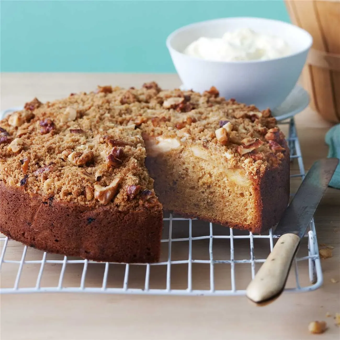 Gathering Ingredients for Your Apple Walnut Sour Cream Coffee Cake