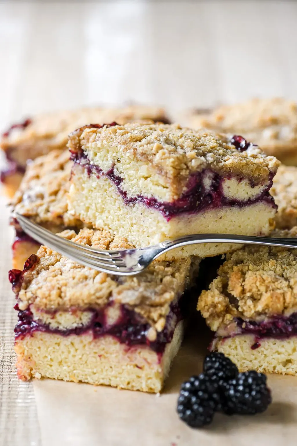 Gathering Ingredients for Your Blackberry Sour Cream Coffee Cake