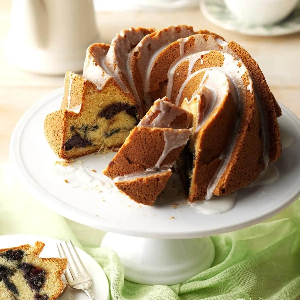 Gathering Ingredients for Your Blueberry Sour Cream Coffee Cake