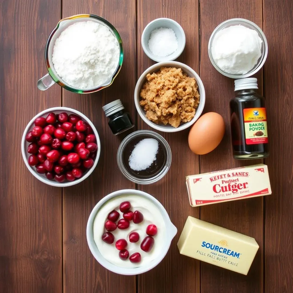 Gathering Your Ingredients for Cranberry Coffee Cake