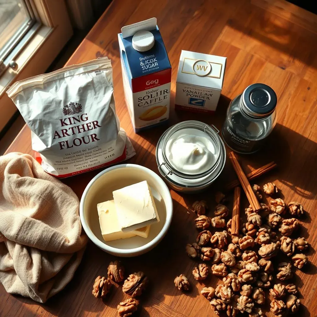 Gathering Your Ingredients for King Arthur Coffee Cake