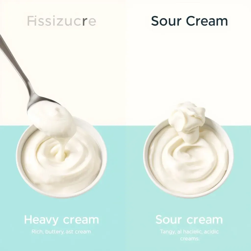 Heavy Cream vs. Sour Cream: Texture and Taste Differences