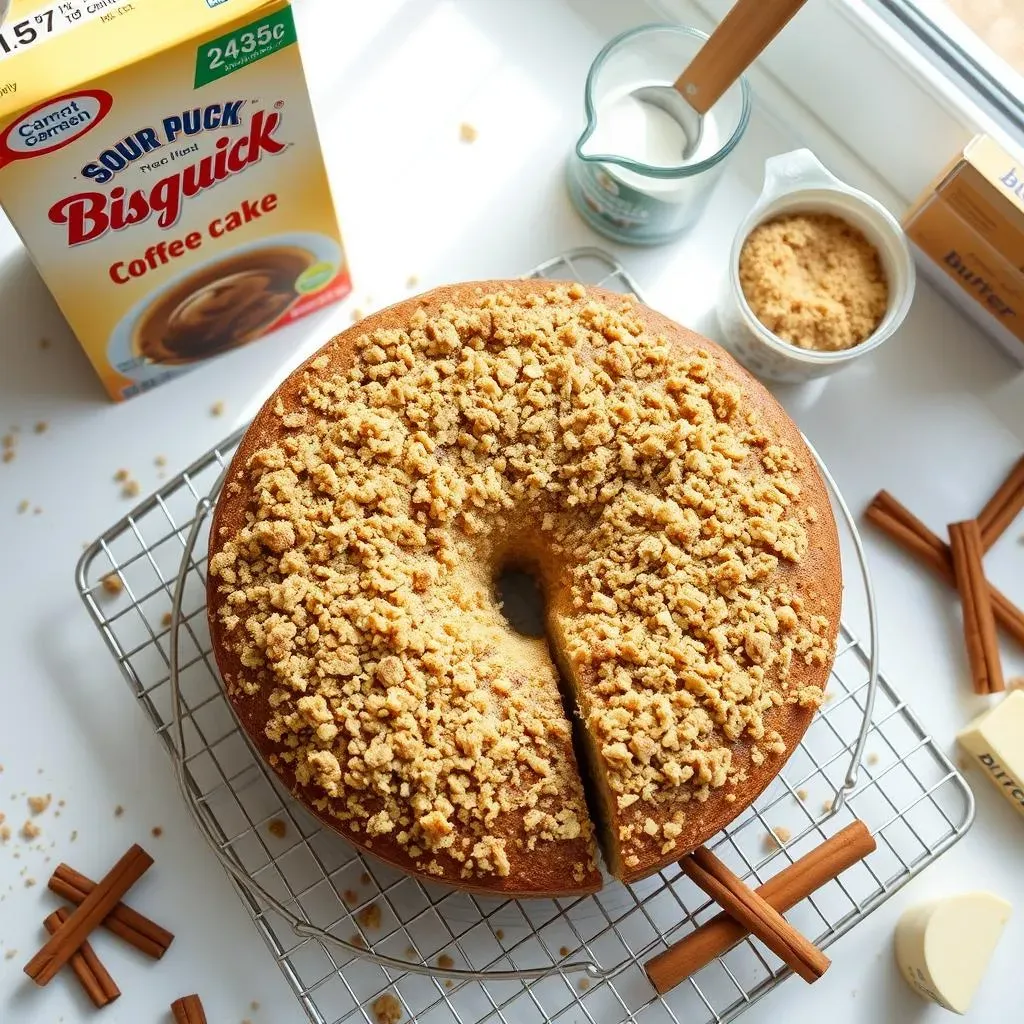 How to Make a Simple Bisquick Coffee Cake with Sour Cream