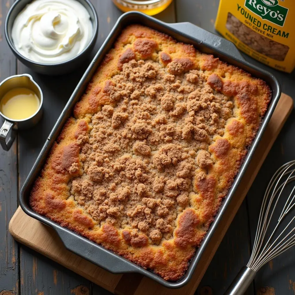How to Make Cake Mix Sour Cream Coffee Cake: StepbyStep
