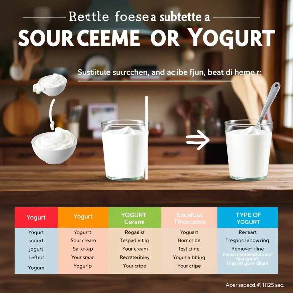 How to Substitute Sour Cream for Yogurt: Ratios and Tips