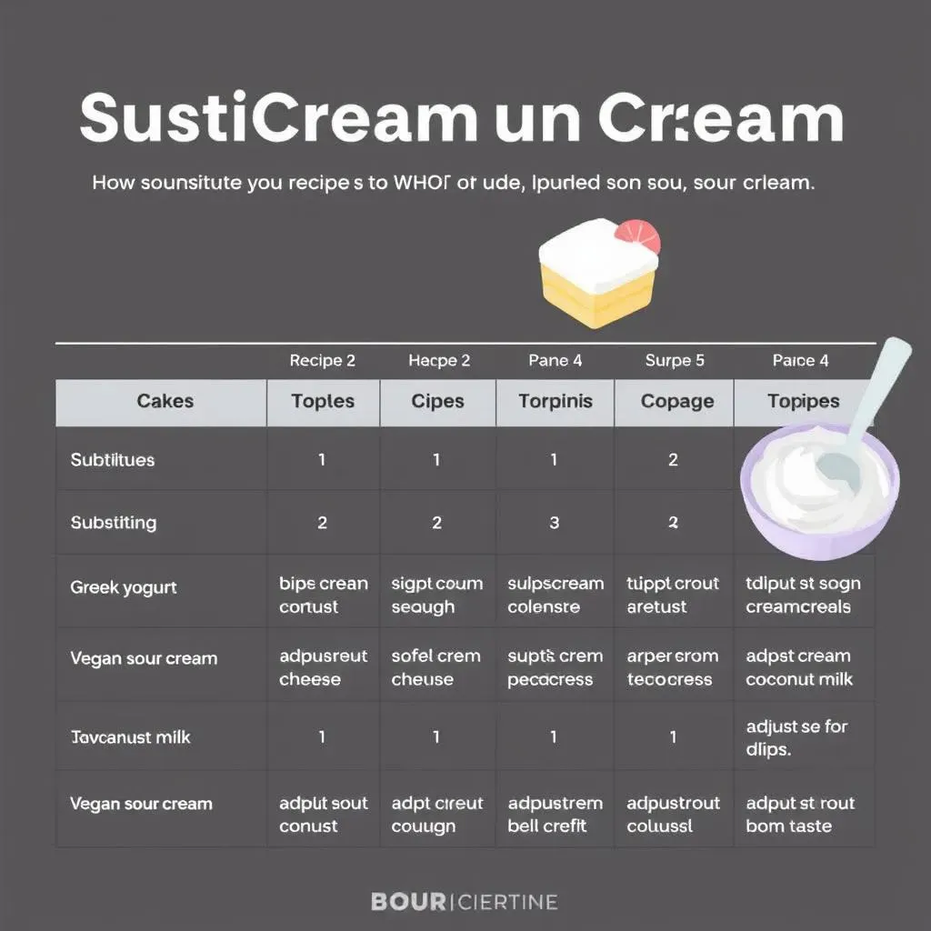 How to Substitute Sour Cream in Different Recipes