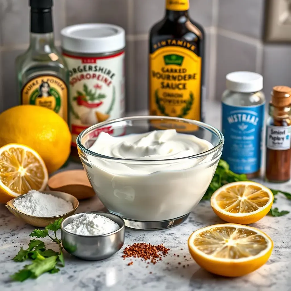 Ingredients for Easy Seasoned Sour Cream