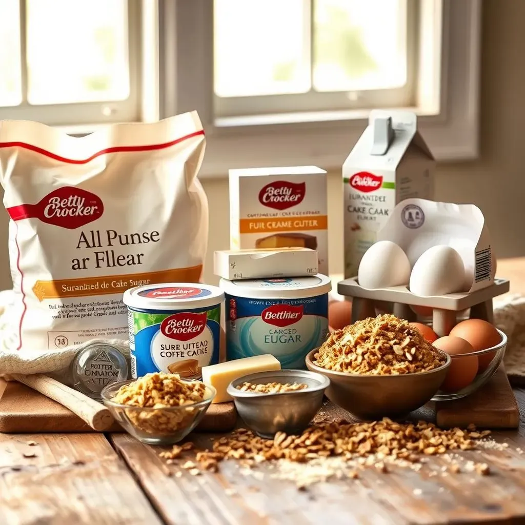 Ingredients for the Perfect Betty Crocker Sour Cream Coffee Cake