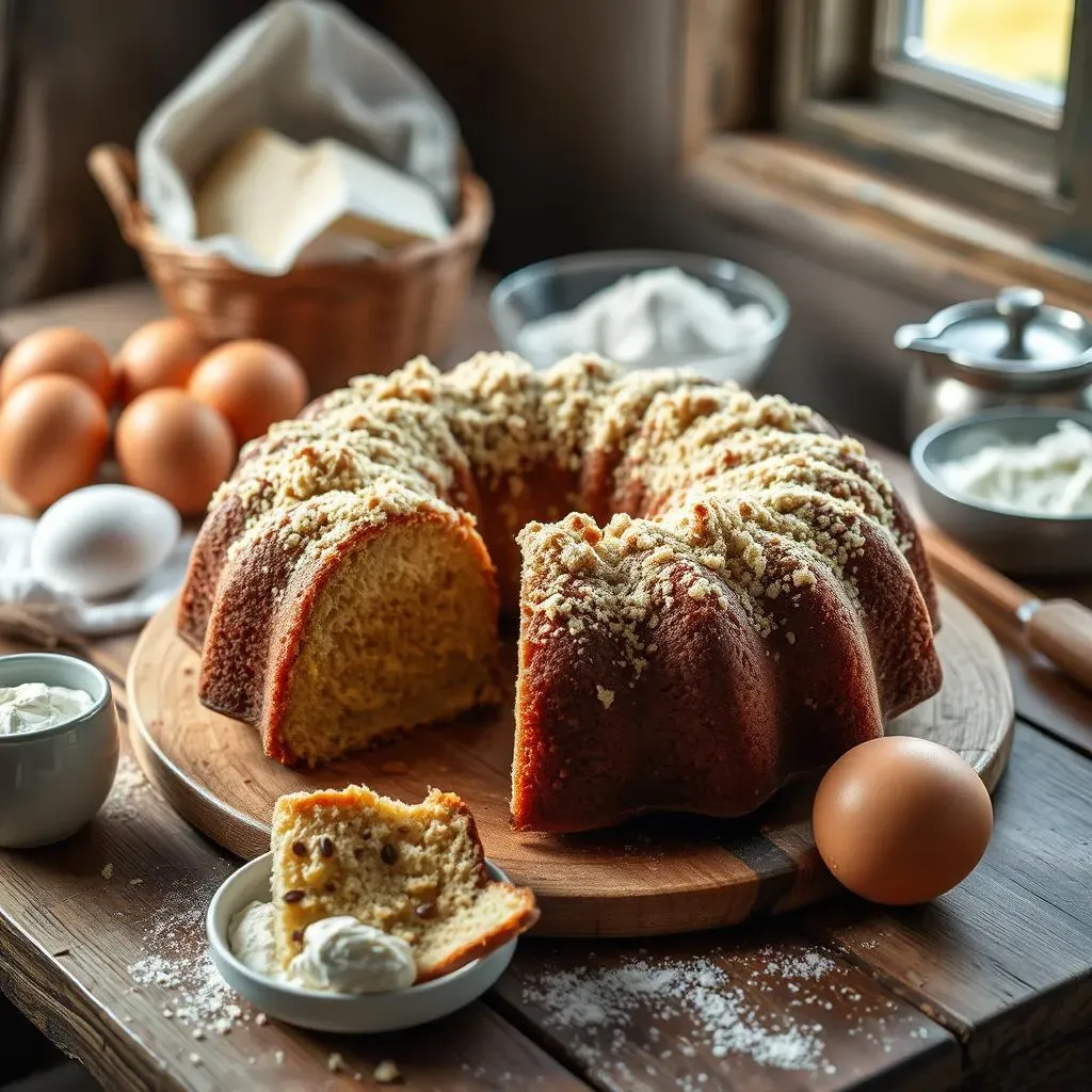 Ingredients for the Perfect Bundt Sour Cream Coffee Cake