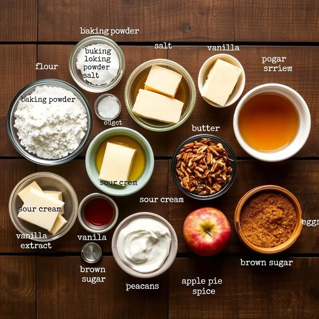 Ingredients for the Perfect Sour Cream Apple Coffee Cake