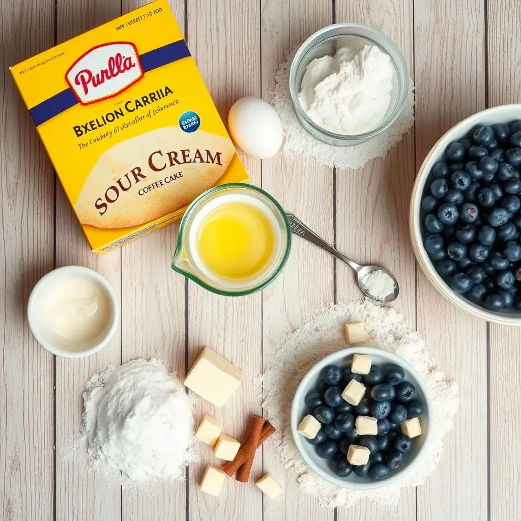 Ingredients for Your Dream Blueberry Coffee Cake
