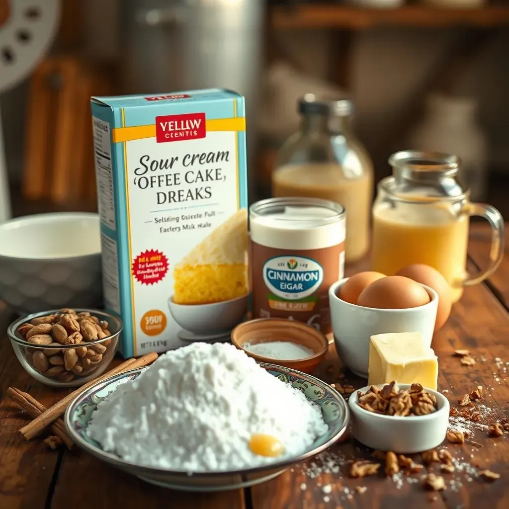 Ingredients for Your Dreamy Sour Cream Coffee Cake