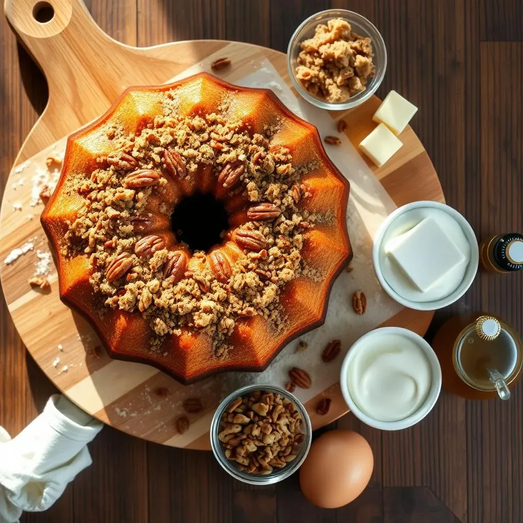 Ingredients: Streusel & Cake Batter for Your Sour Cream Coffee Cake Bundt