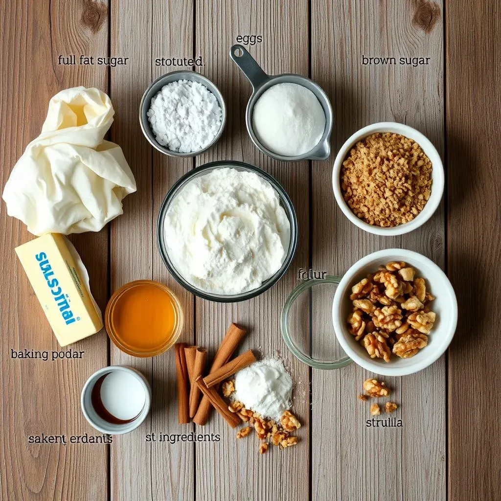 Ingredients You'll Need for the Perfect Sour Cream Coffee Cake and Streusel Topping