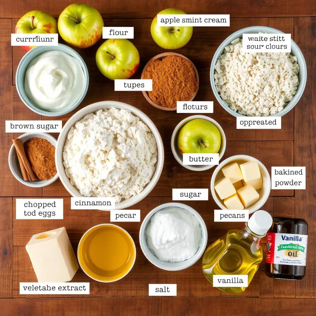 Ingredients You'll Need for Your Apple Sour Cream Coffee Cake