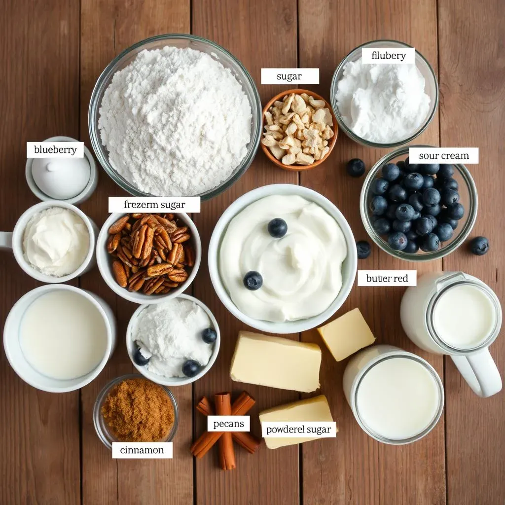 Ingredients You'll Need for Your Blueberry Sour Cream Coffee Cake