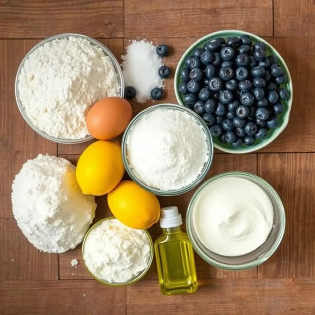 Ingredients You'll Need for Your Lemon Blueberry Coffee Cake