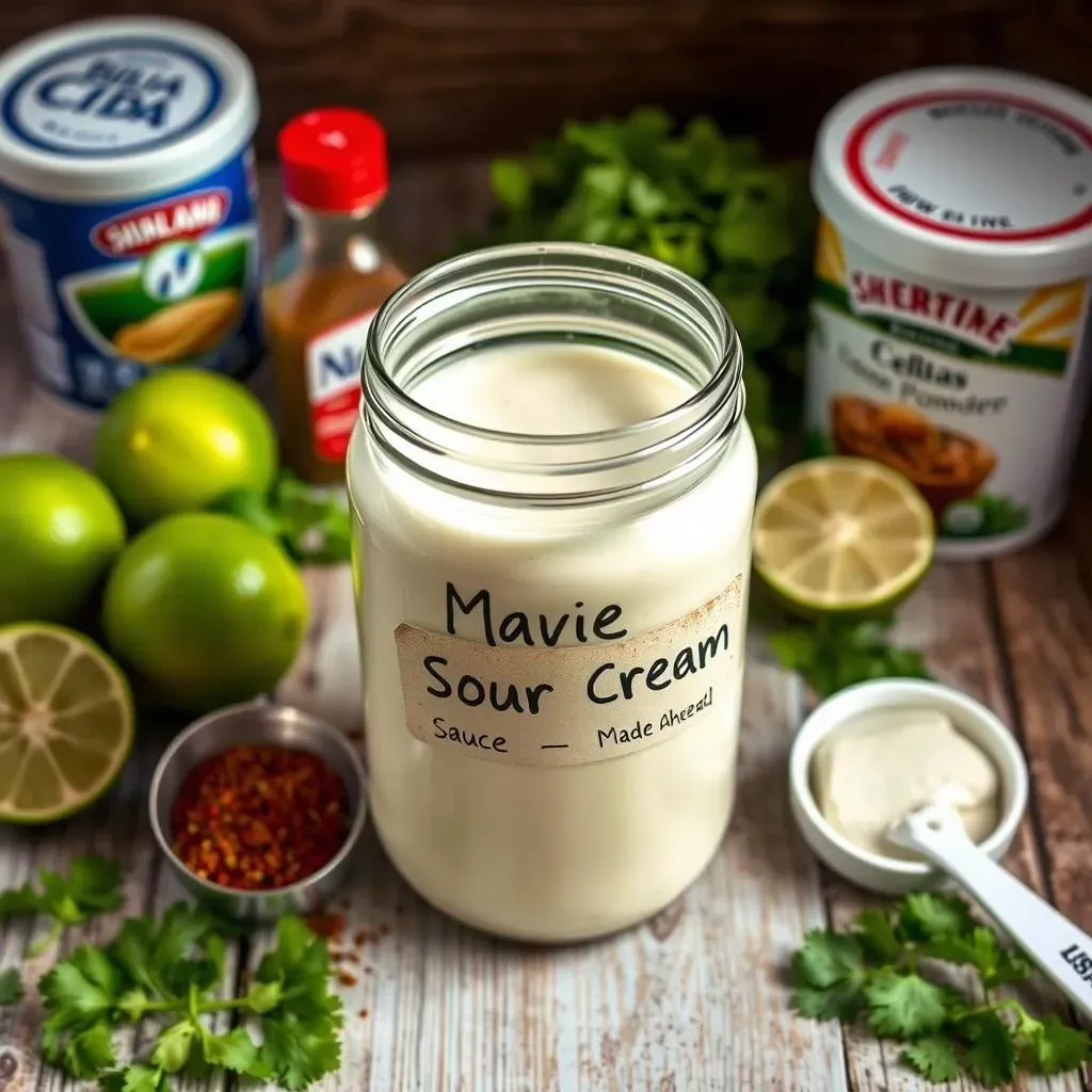 MakeAhead and Storage: Mexican Sour Cream Sauce Made Easy