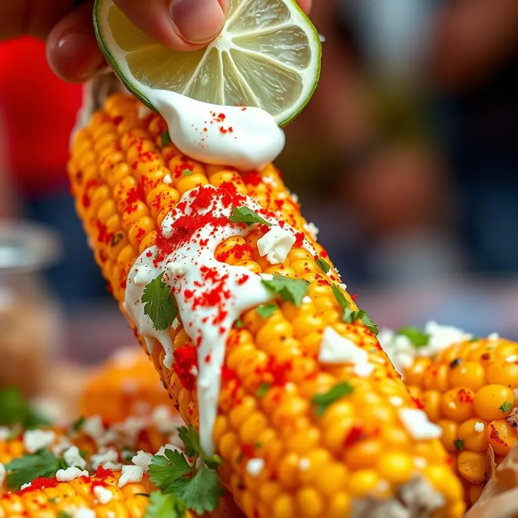 Making Mexican Street Corn with Sour Cream: The Recipe