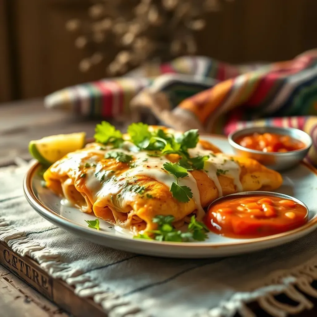 Amazing Mexican Sour Cream Chicken Enchiladas Recipe