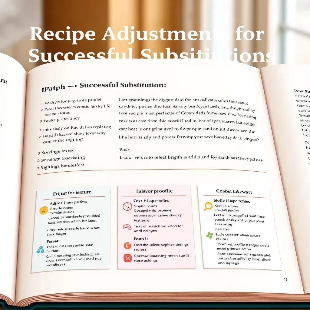 Recipe Adjustments for Successful Substitutions