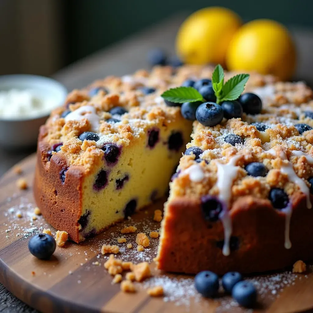 Recipe: Blueberry Lemon Sour Cream Coffee Cake