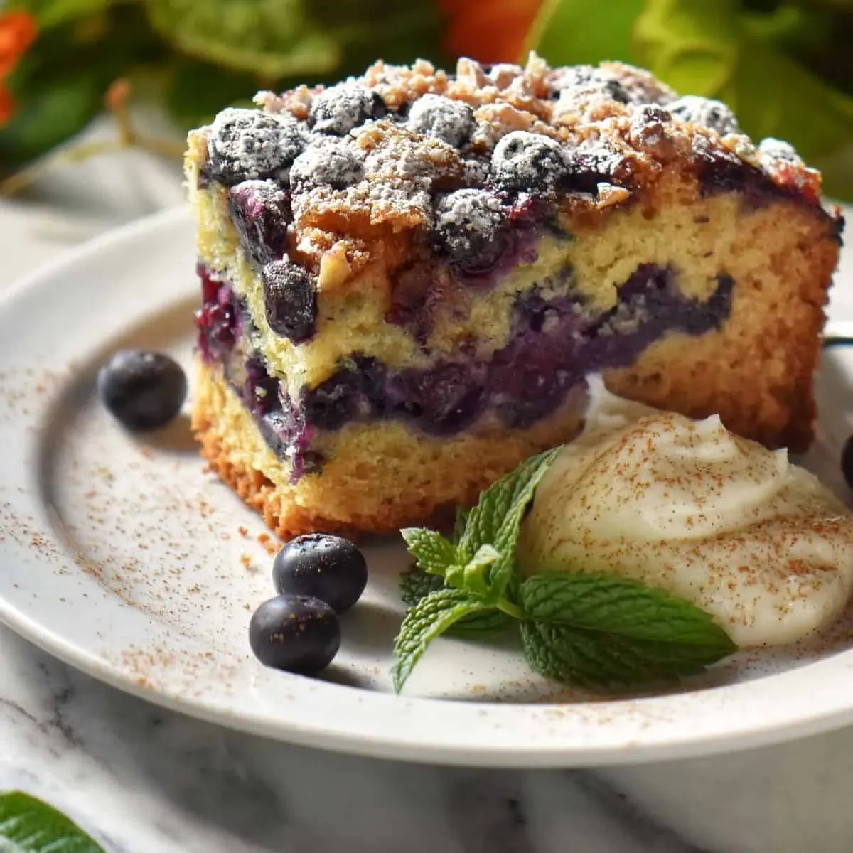 Ultimate recipe for blueberry coffee cake with sour cream