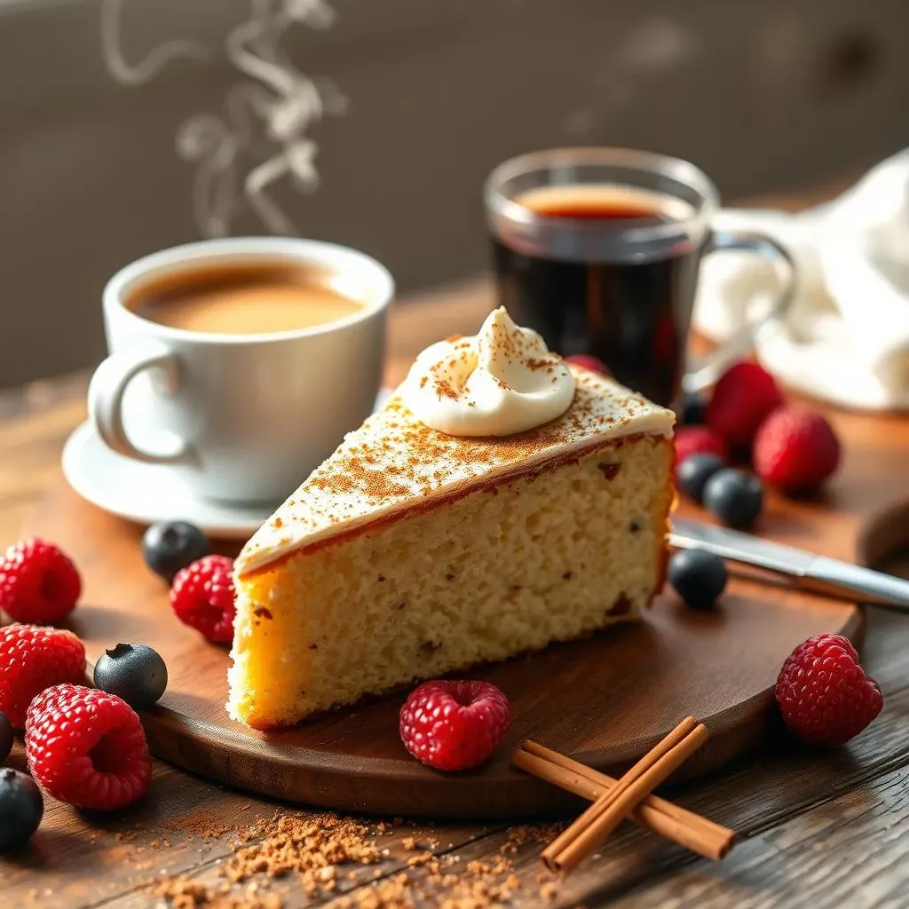 Serving and Enjoying Your Keto Sour Cream Coffee Cake
