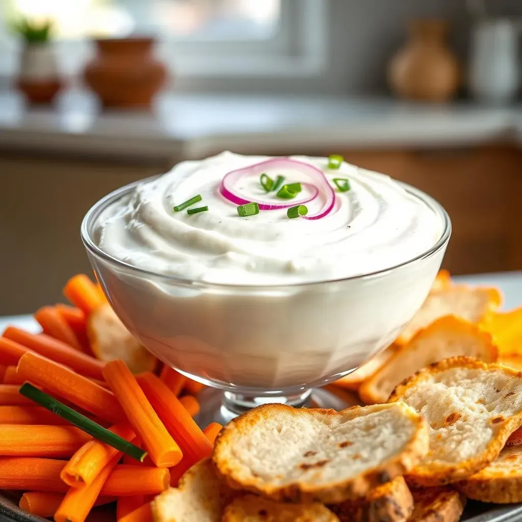 Serving and Enjoying Your Vegan Sour Cream Onion Dip