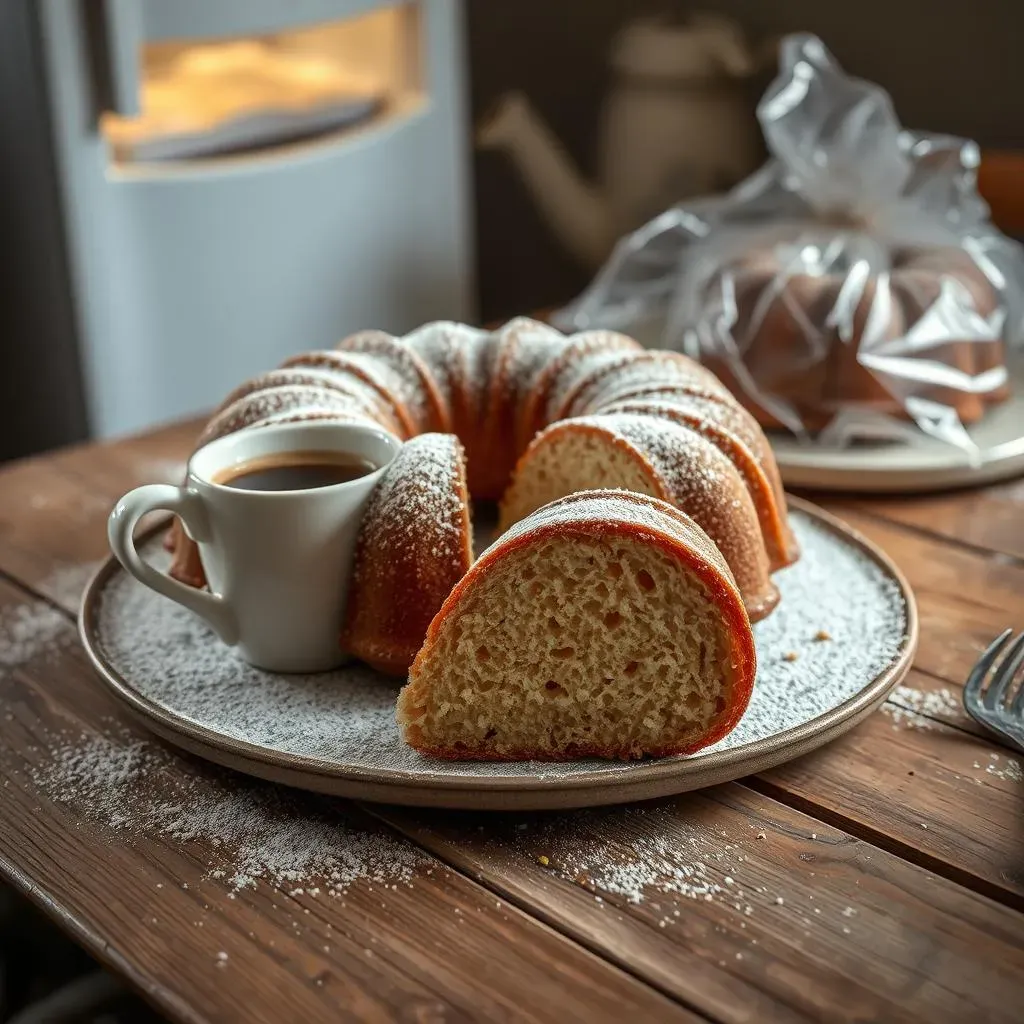 Serving and Storing Your Delicious Sour Cream Coffee Cake Bundt Cake