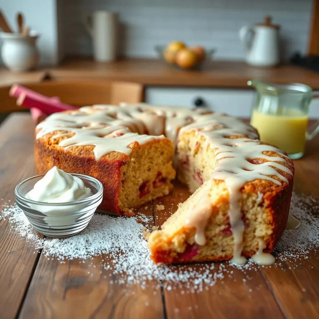 Serving and Storing Your Rhubarb Coffee Cake Sour Cream Masterpiece