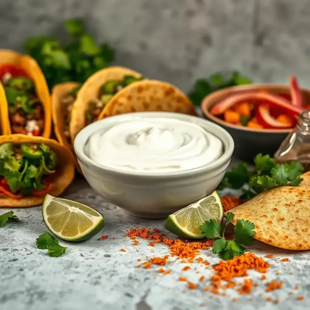 Sour Cream In Modern Mexican American Cuisine