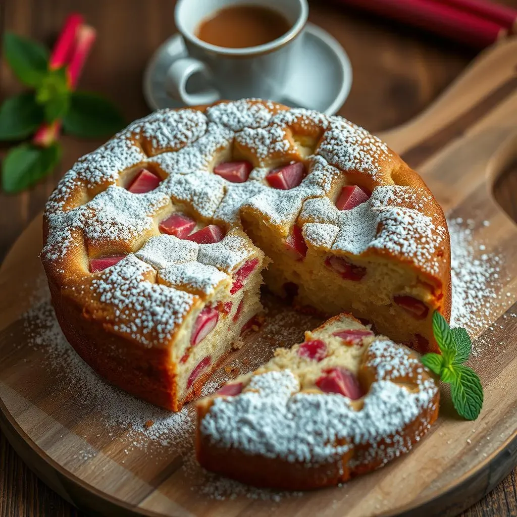 The Ultimate Sour Cream Rhubarb Coffee Cake Recipe