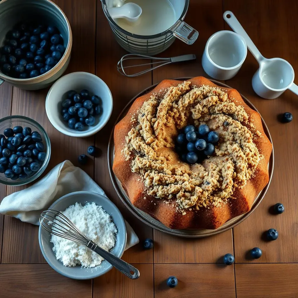 Southern Living's Sour Cream Blueberry Coffee Cake: Ingredients & Prep