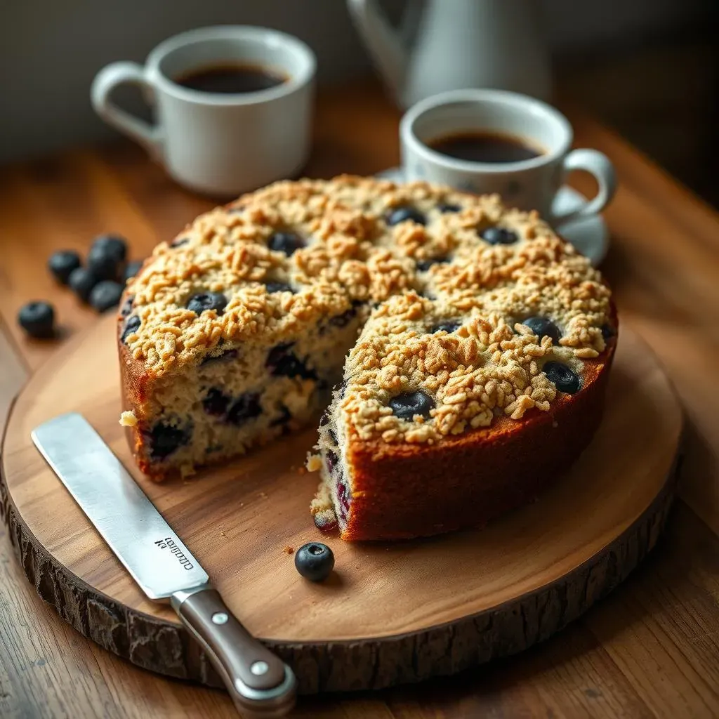 StepbyStep: Baking Blueberry Sour Cream Coffee Cake with Cake Mix