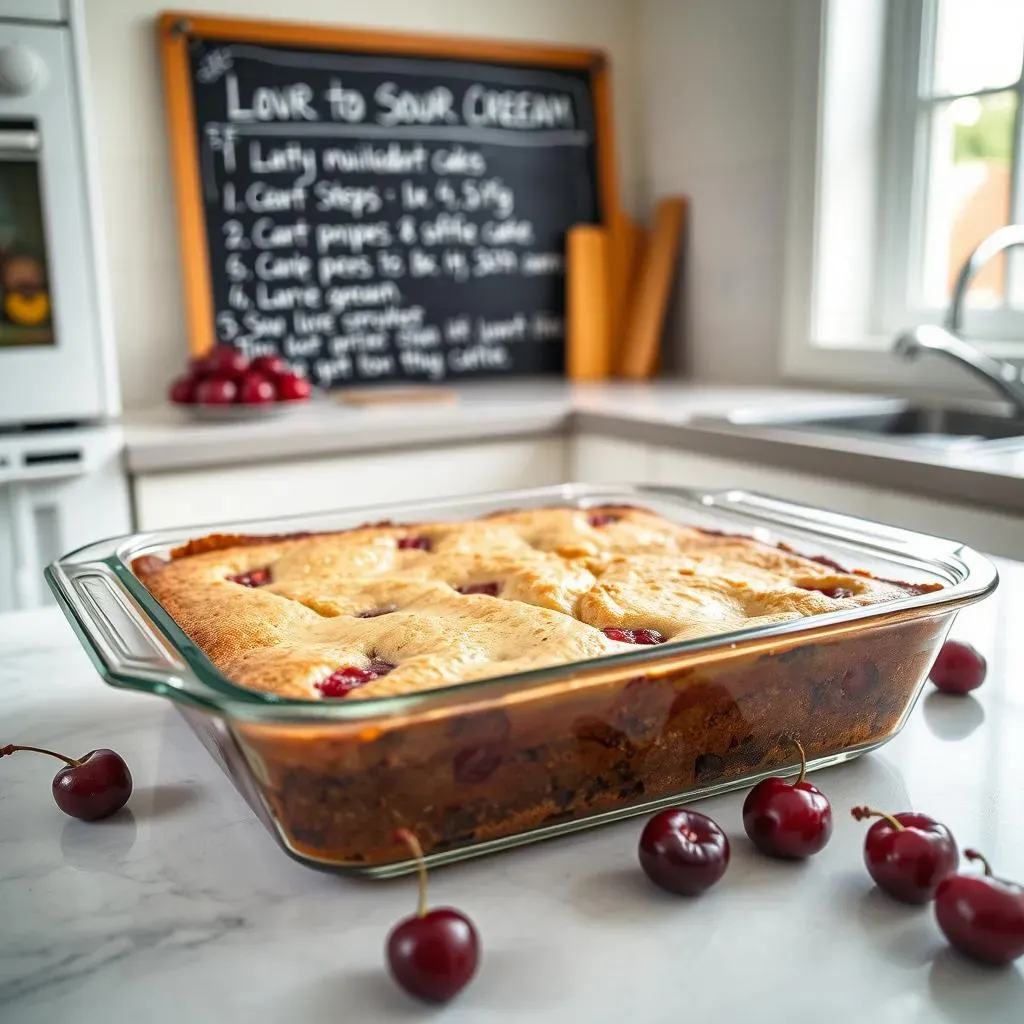 StepbyStep Baking Instructions for the Best Cherry Sour Cream Coffee Cake