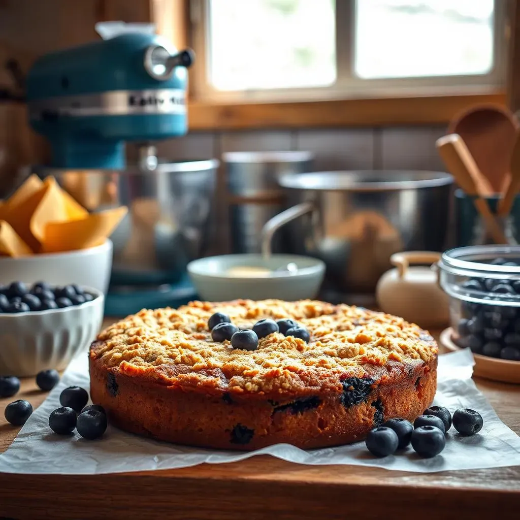 StepbyStep: Baking the Perfect Sour Cream Blueberry Coffee Cake