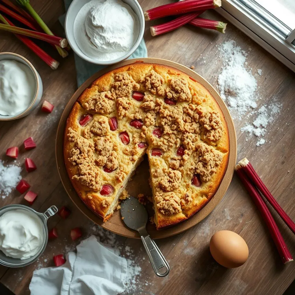 StepbyStep: Baking Your Best Sour Cream Rhubarb Coffee Cake